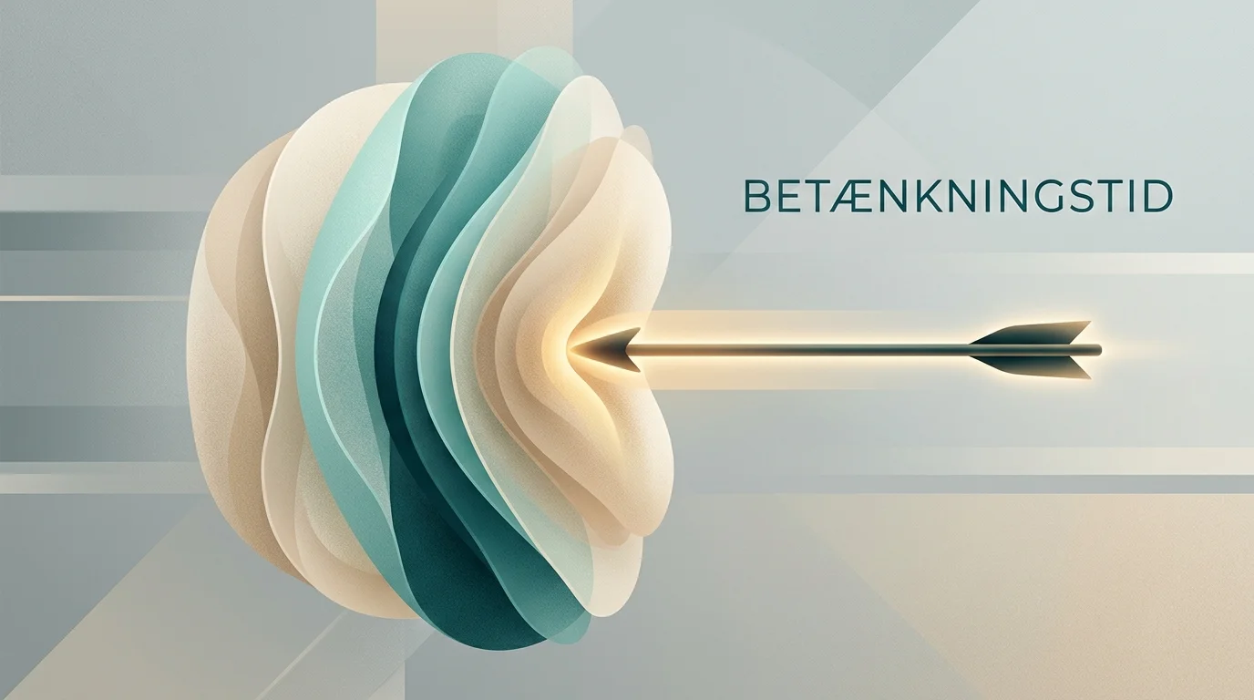 Konceptuel illustration af en indbygget pause der dæmper en impulsiv beslutning