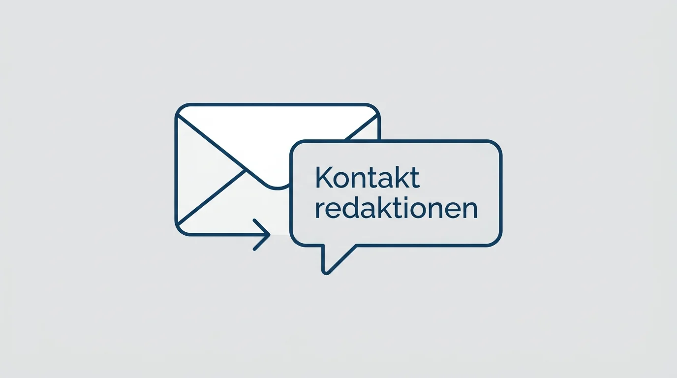Illustration af en kuvert og en besked, der symboliserer kontakt til redaktionen